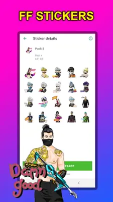 FF Sticker android App screenshot 1